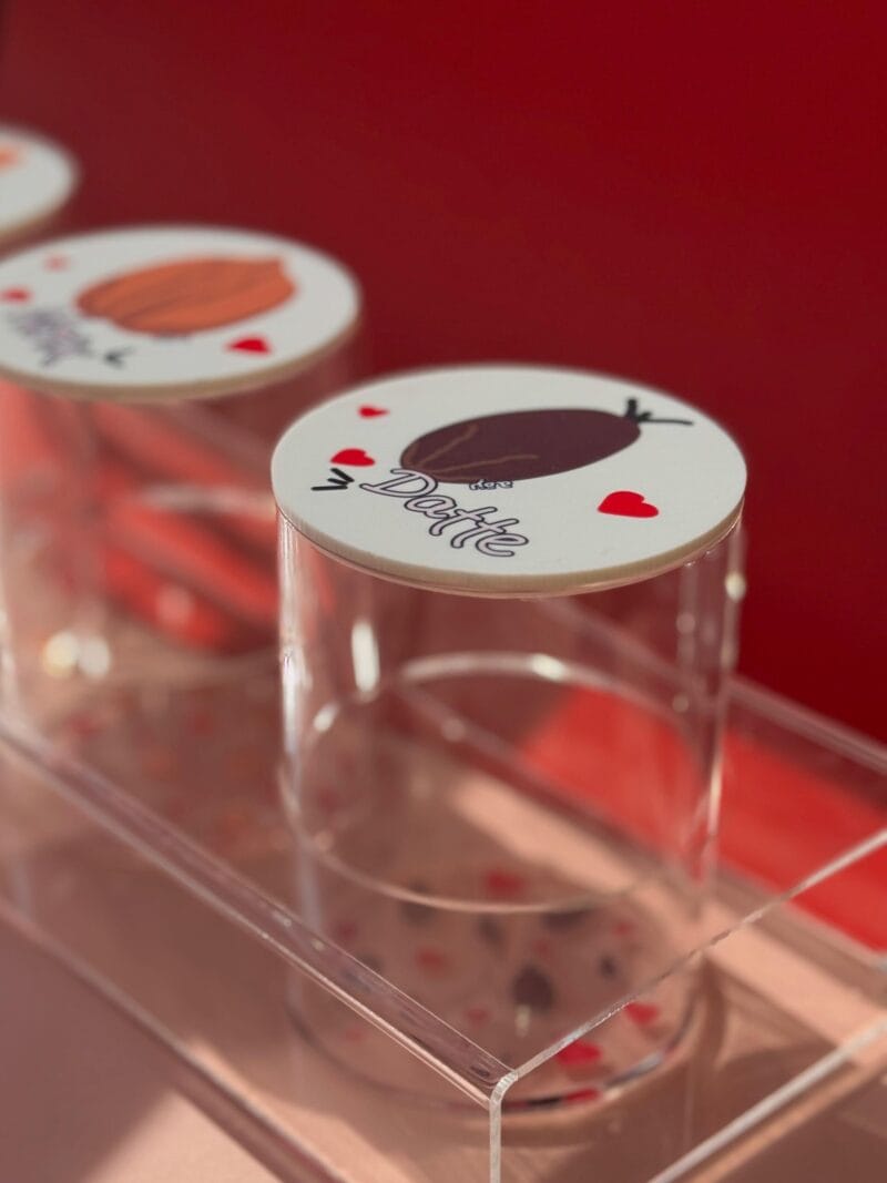 French Ramadan Tray + 3 Round Nuts Boxes - Image 2
