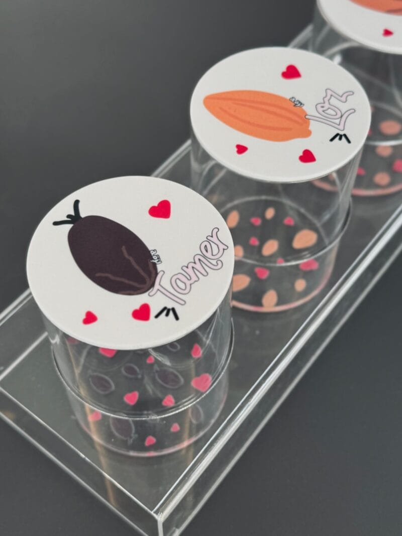Arabic Ramadan Tray + 3 Round Nuts Boxes - Image 2