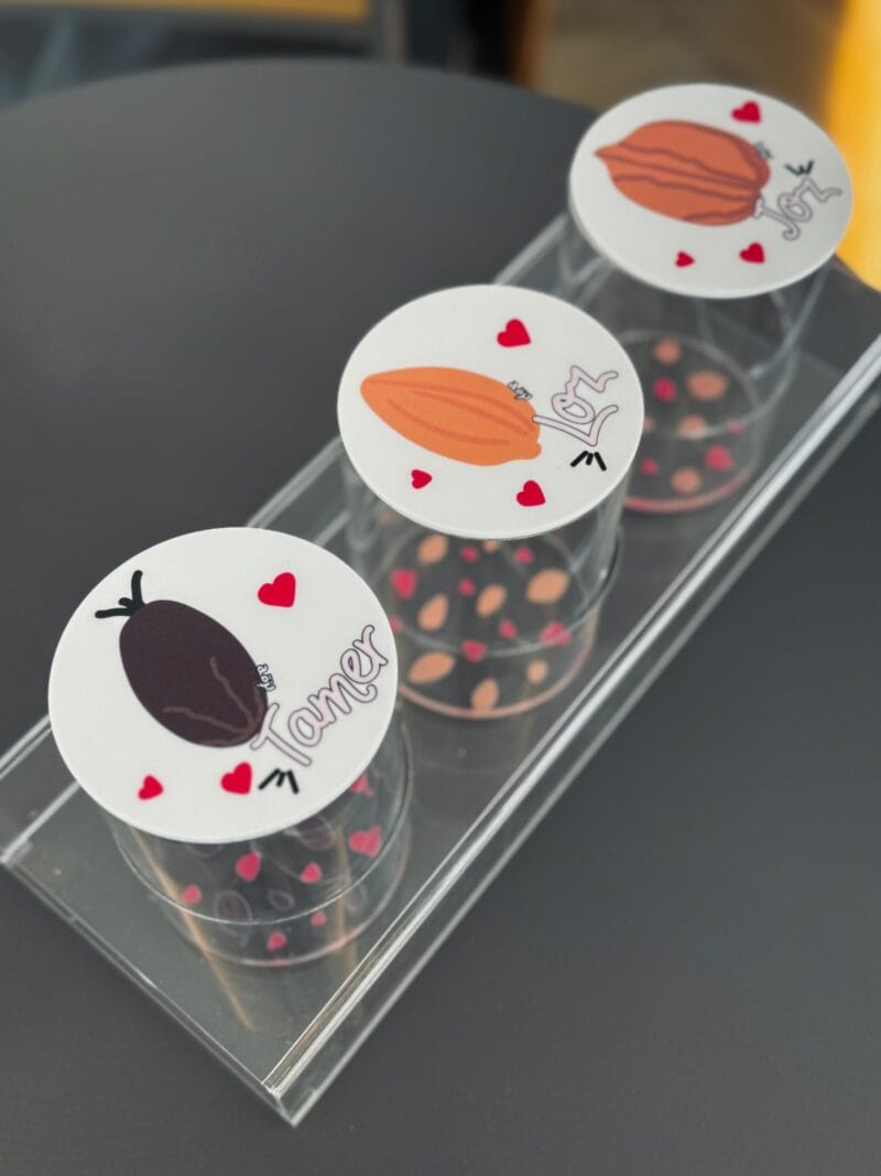 Arabic Ramadan Tray + 3 Round Nuts Boxes - Image 3