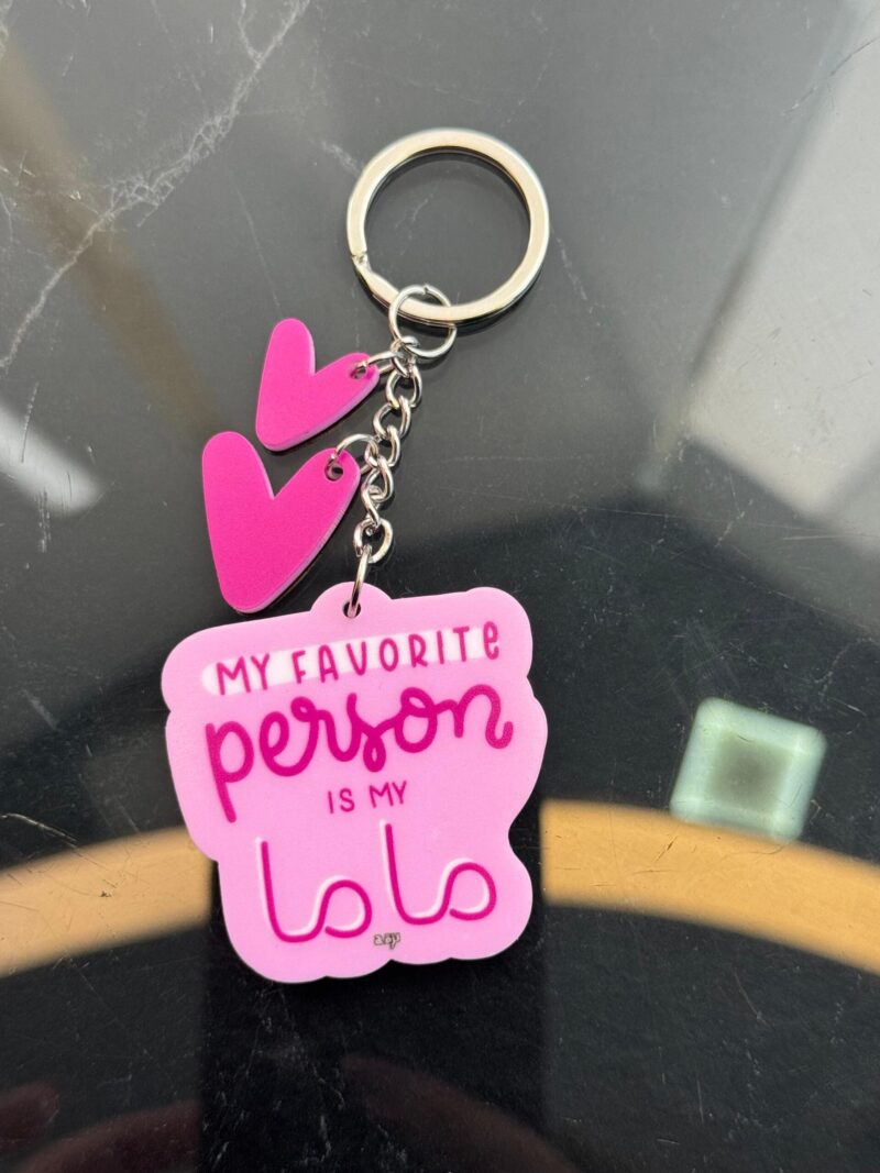 My Favorite Person Is My Mama Keychain