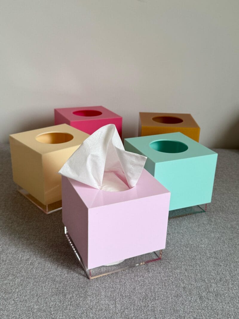 Colored Tissue Boxes