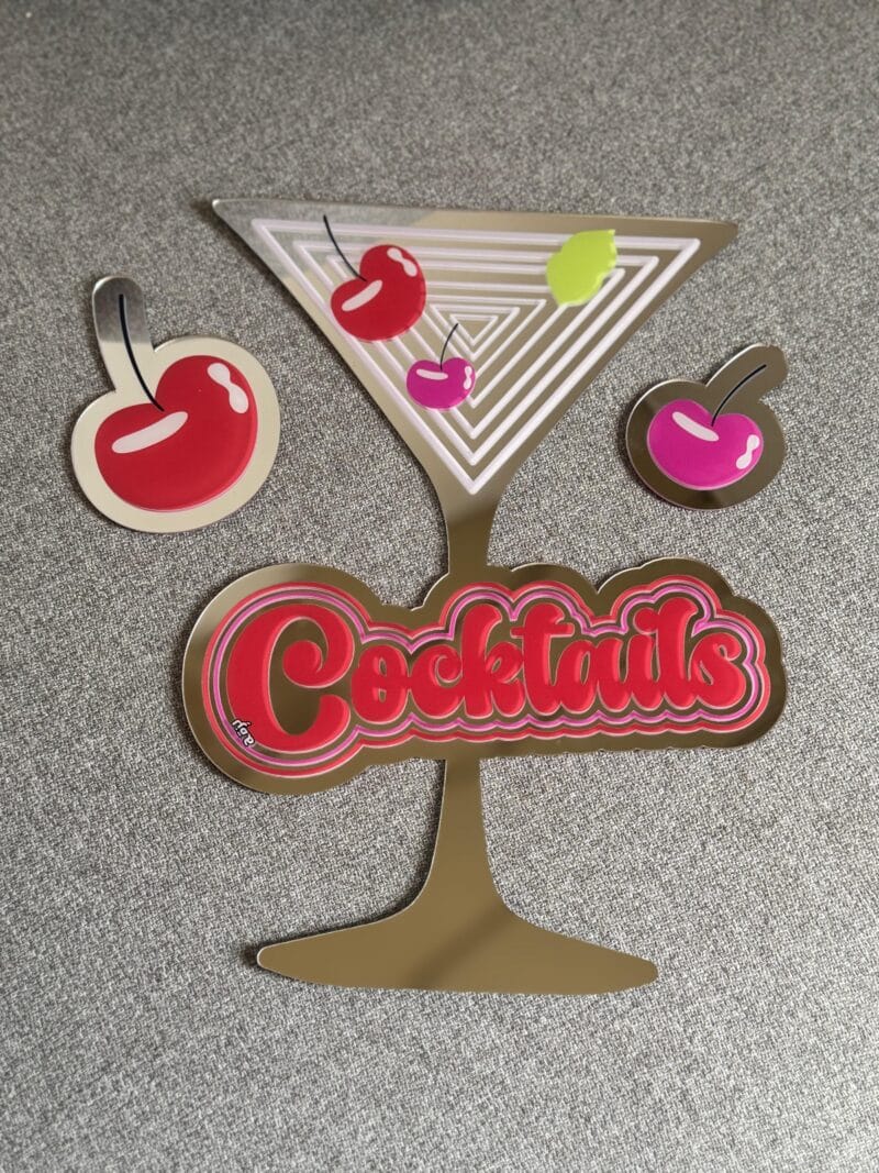 Cocktails Mirror Set