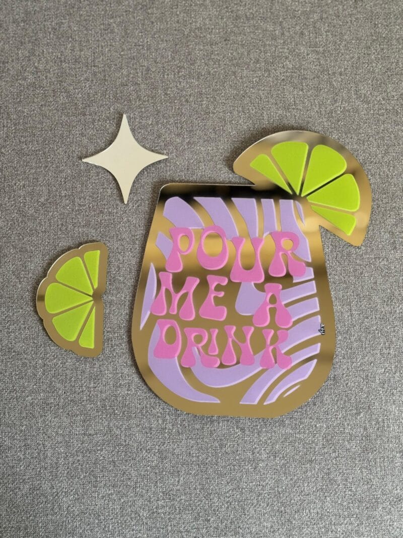 Pour Me A Drink Mirror Set