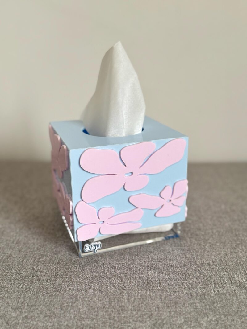 Funky Flowers 3D Tissue Box