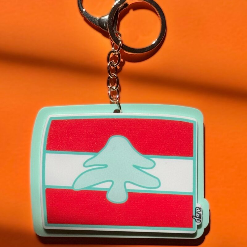 Lebanese Flag Bag Charm
