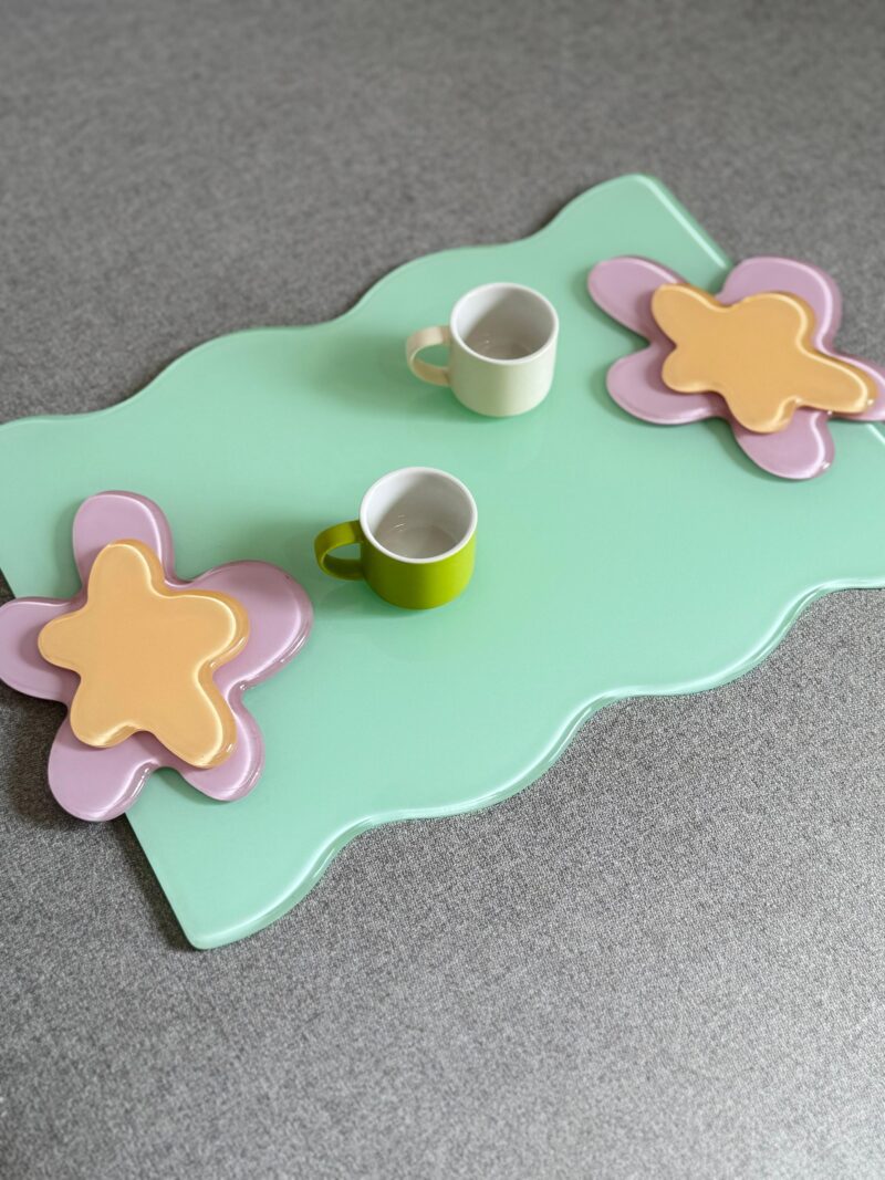 Pastel Green Artstract Tray