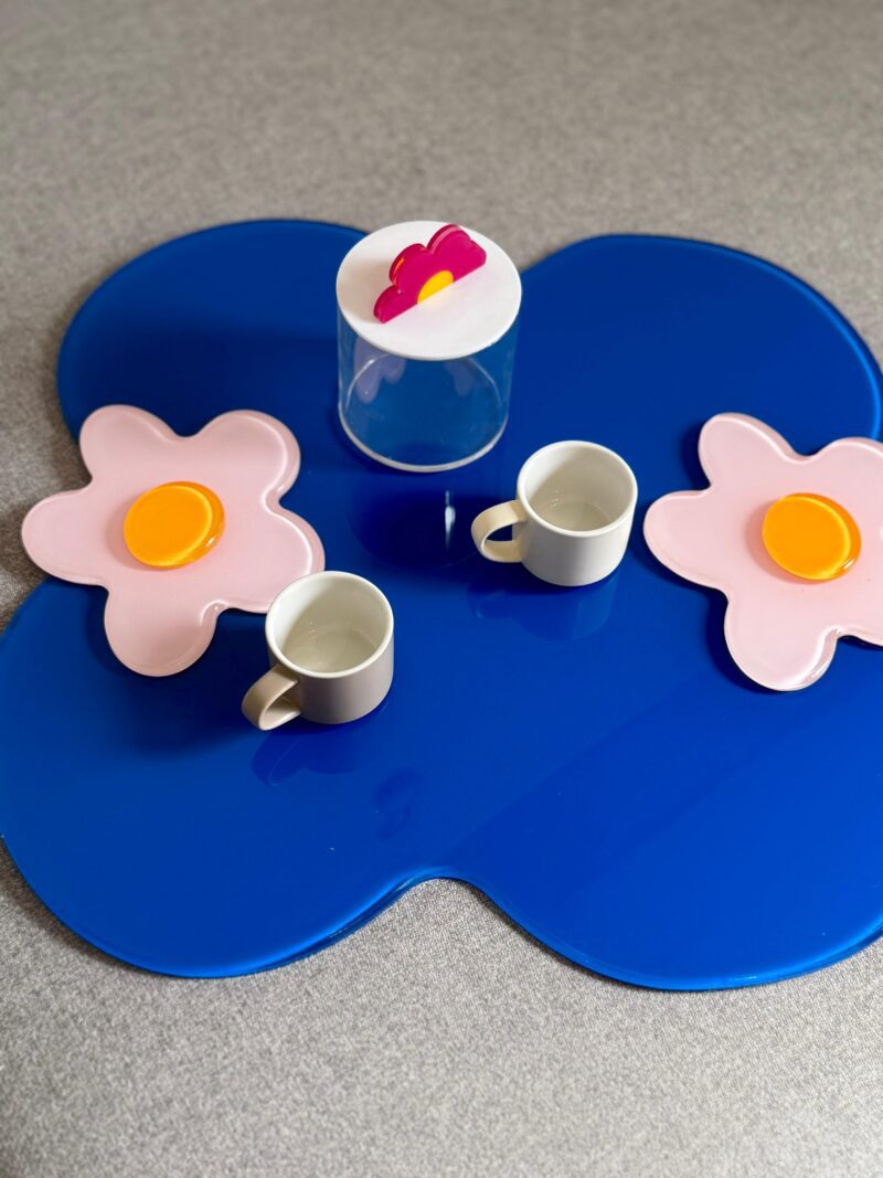 Blue Flower Artstract Tray
