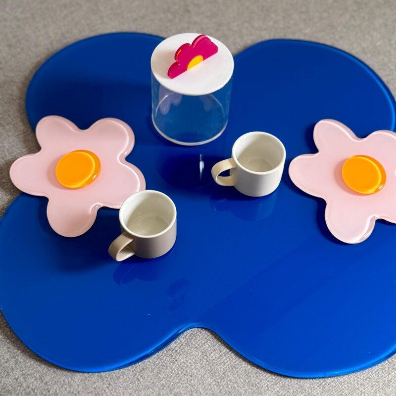Blue Flower Artstract Tray