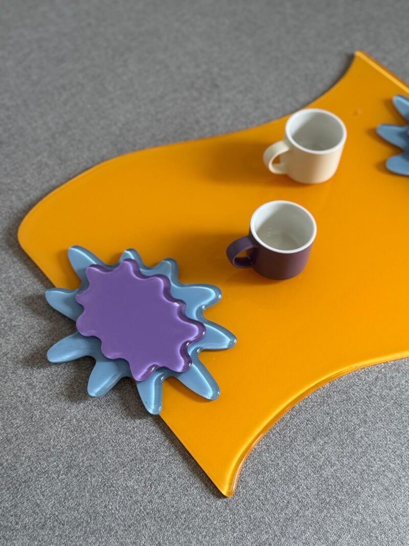 Funky Orange Artstract Tray - Image 2