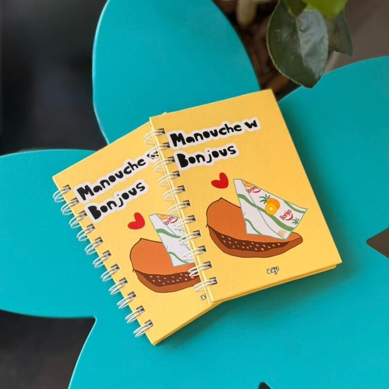 Manouche w Bonjus Hard Cover Mini Notebook