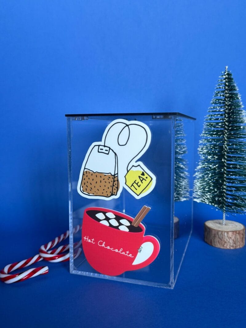 hot chocolate and tea container