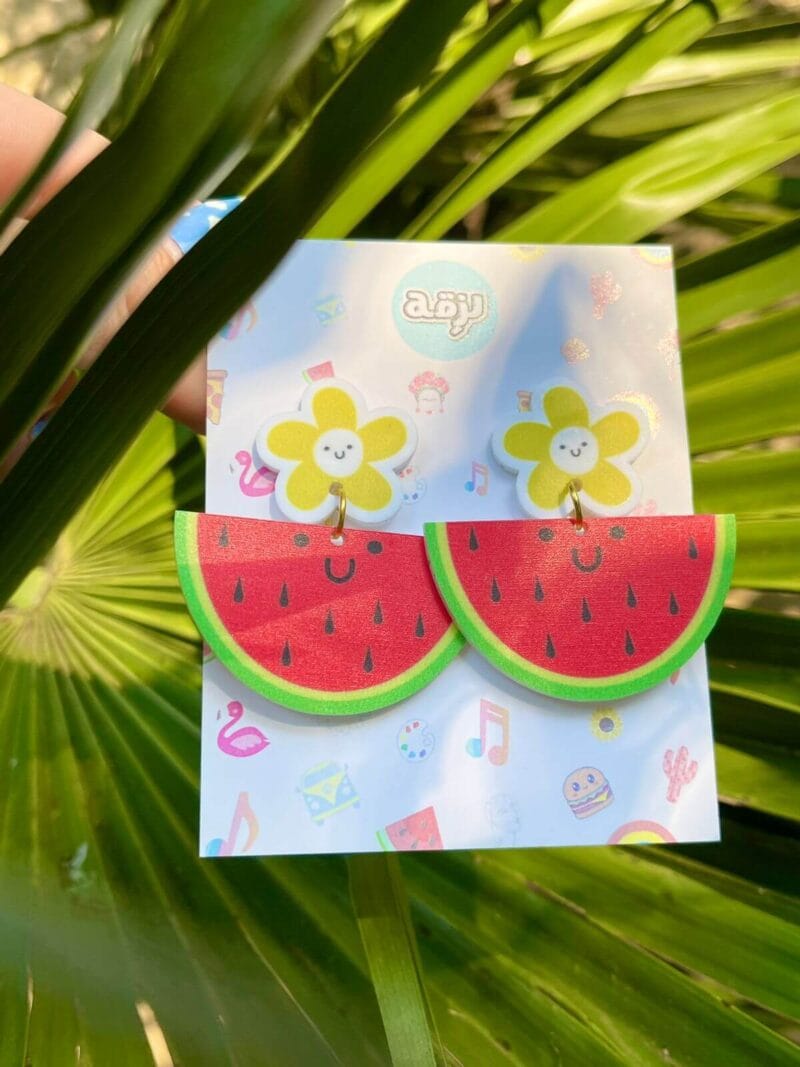 Cute watermelon earrings