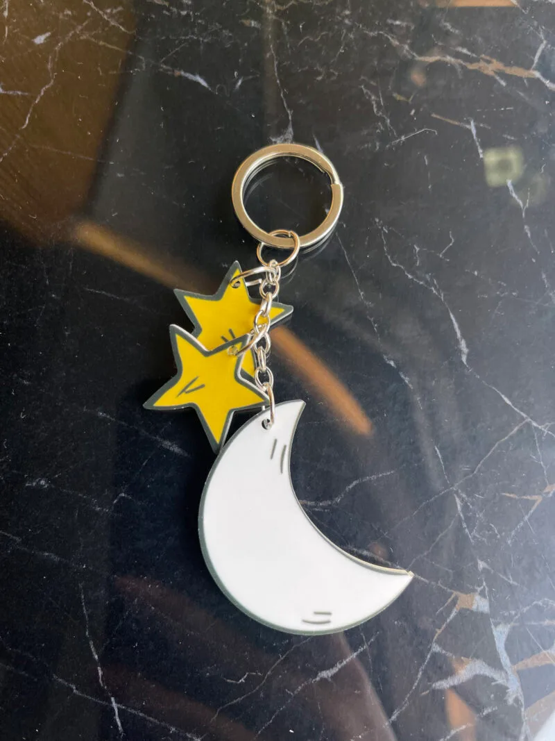 Moon & Stars Keychain