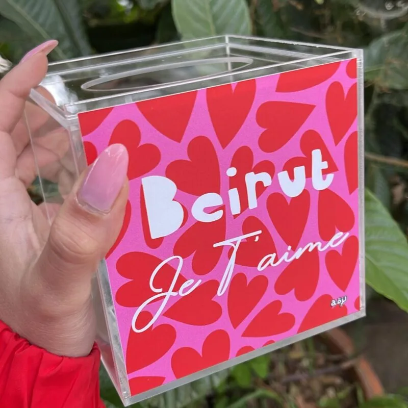 Beirut Jet T'aime Tissue Box
